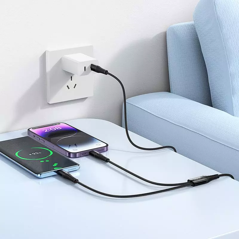 X123 Victory 2-In-1 Charging Cable(C To IP+C) X123 Victory 2-In-1 Charging Cable(C To IP+C)