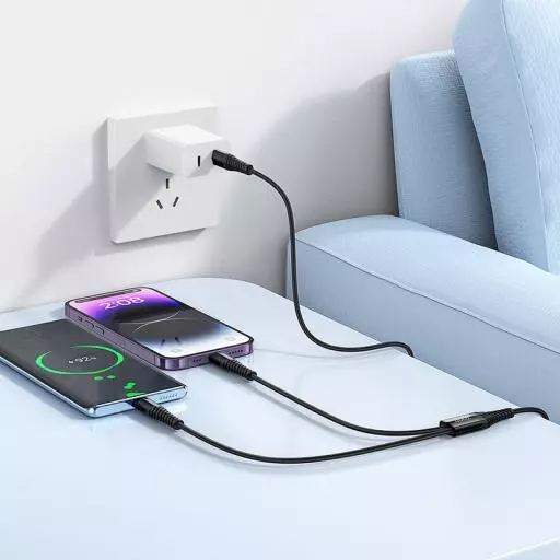 X123 Victory 2-In-1 Charging Cable(C To IP+C)