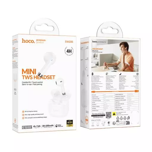 EW205 Peaceful True Wireless BT Headset