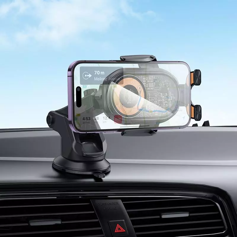 HW34 Blue Whale 3-Axis Linkage Wireless Fast Charging Car Holder(center Console) HW34 Blue Whale 3-Axis Linkage Wireless Fast Charging Car Holder(center Console)