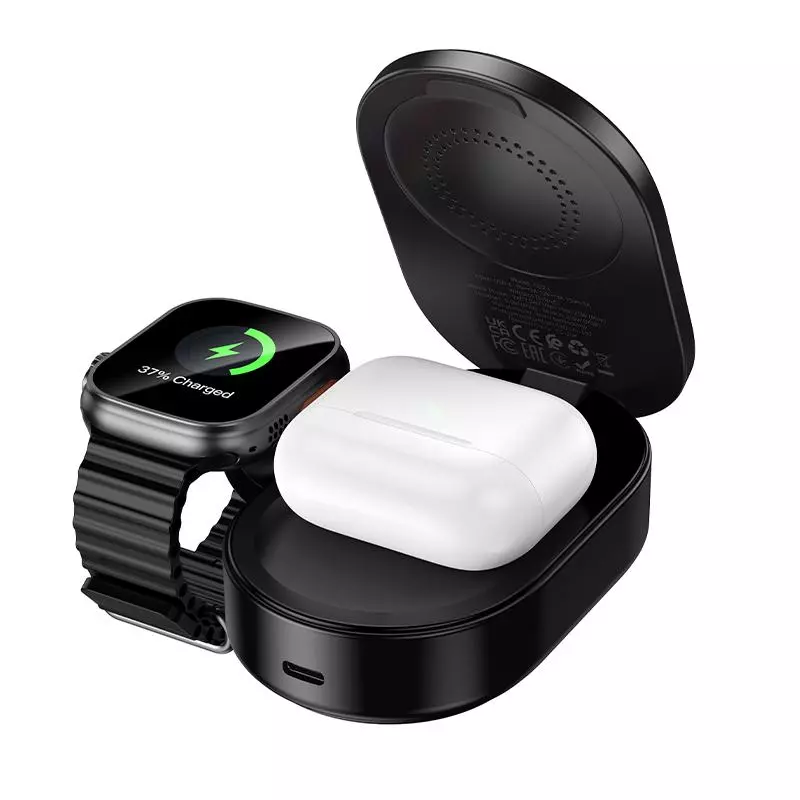 CQ23 Pole Qi2.2 3-In-1 Magnetic Wireless Fast Charger