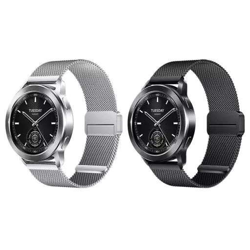 WH07 May Series Two-section Double Magnetic Buckle Milanese Strap(20mm)