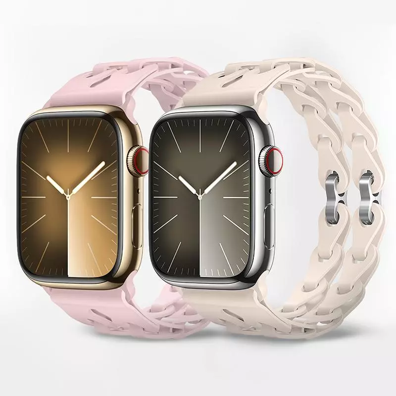 WA28 Flexible Series Fashion Hollow Silicone Strap (38/40/41/42Mm)