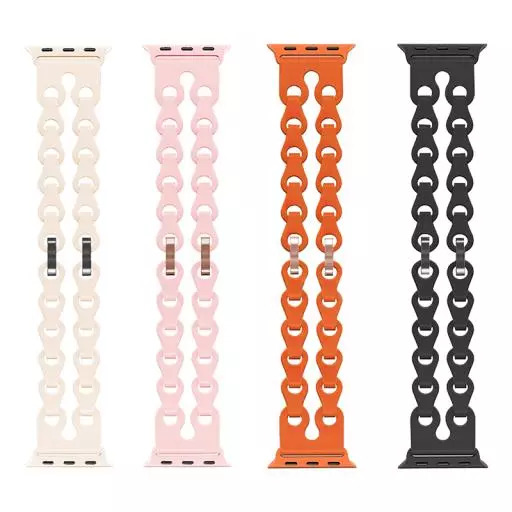 WA28 Flexible Series Fashion Hollow Silicone Strap (38/40/41/42Mm)