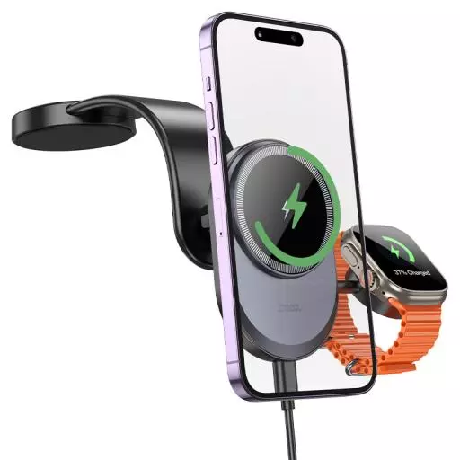 HW28 Excelso 2-In-1 Wireless Fast Charging Car Holder(center Console)
