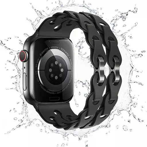 WA28 Flexible Series Fashion Hollow Silicone Strap (44/45/46/49Mm)