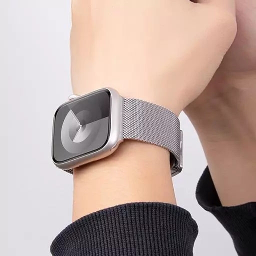 WA26 May Series Two-section Double Magnetic Buckle Milanese Strap (44/45/46/49Mm)