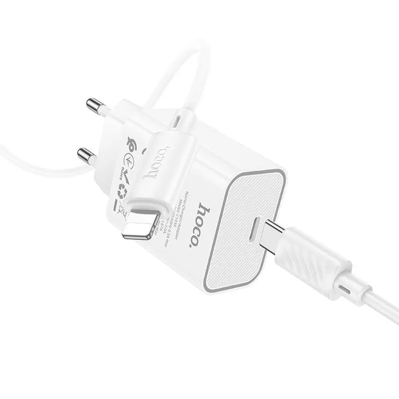 C143A Benefit single port PD20W charger set(C to iP)(EU)