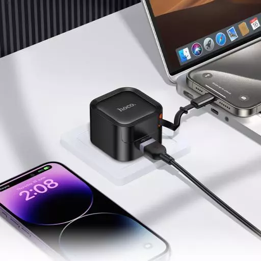 C154A Changer PD20W+QC3.0 Charger With Telescopic Cable(EU)