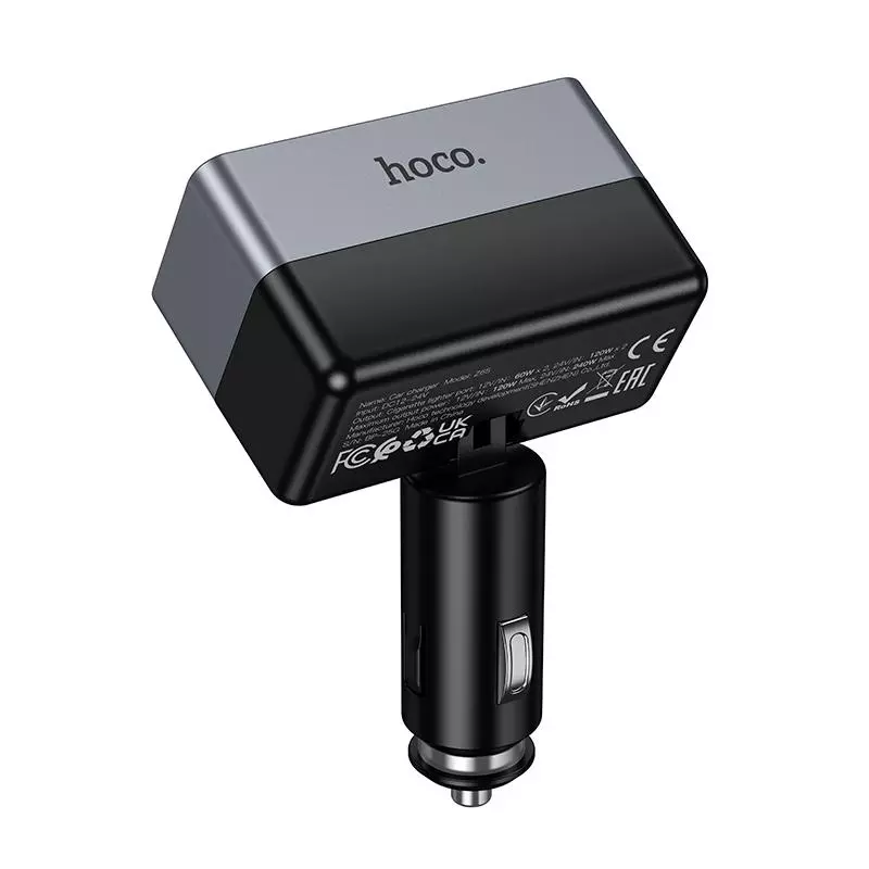 Z65 Smart Dual Cigarette Lighter Car Charger