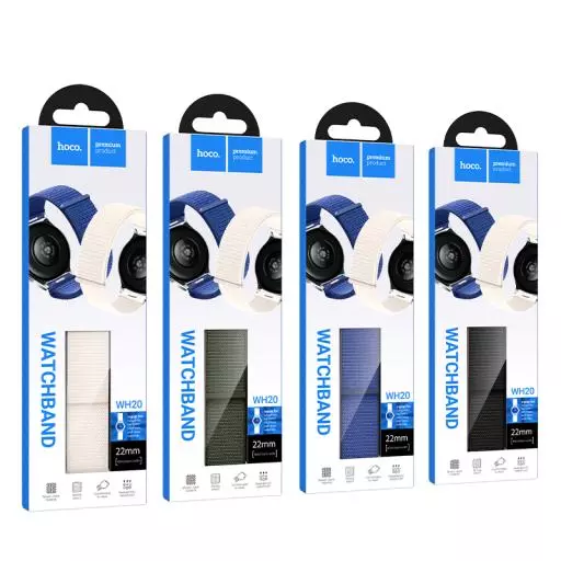 WH20 Belle Series Push-type Loop Nylon Strap(22mm)