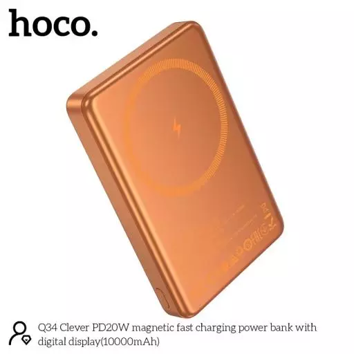 Q34 Clever PD20W Magnetic Fast Charging Power Bank With Digital Display(10000mAh)