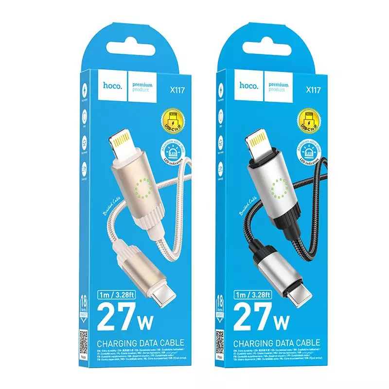 X117 Star PD27W charging data cable iP (1M)