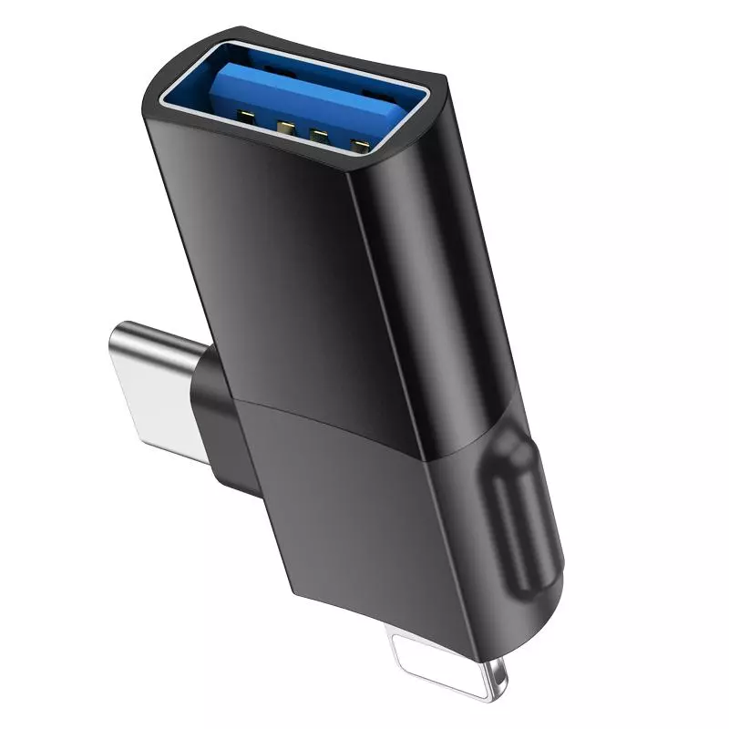 UA17 IP Male/Type-C Male To USB Female Two-in-one Adapter
