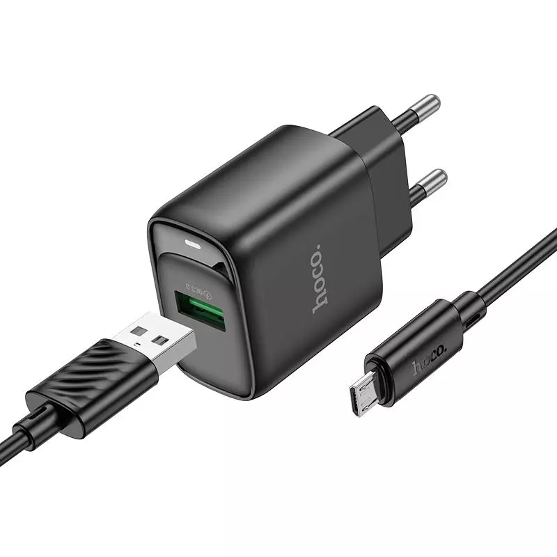 C140A Smart Single Port QC3.0 Charger Set(Micro)(EU)