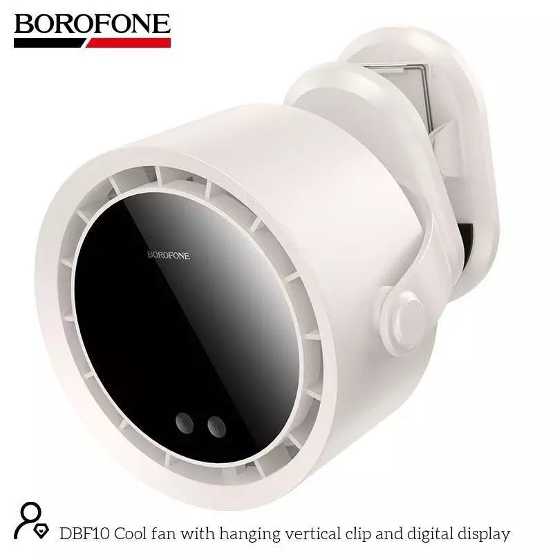 DBF10 Cool Fan With Hanging Vertical Clip And Digital Display