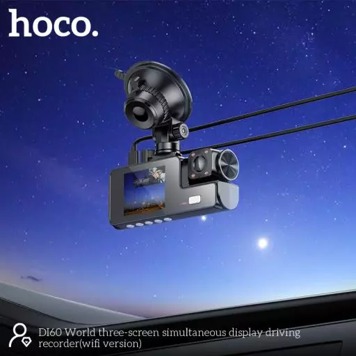 DI60 World Three-screen Simultaneous Display Driving Recorder(wifi Version)