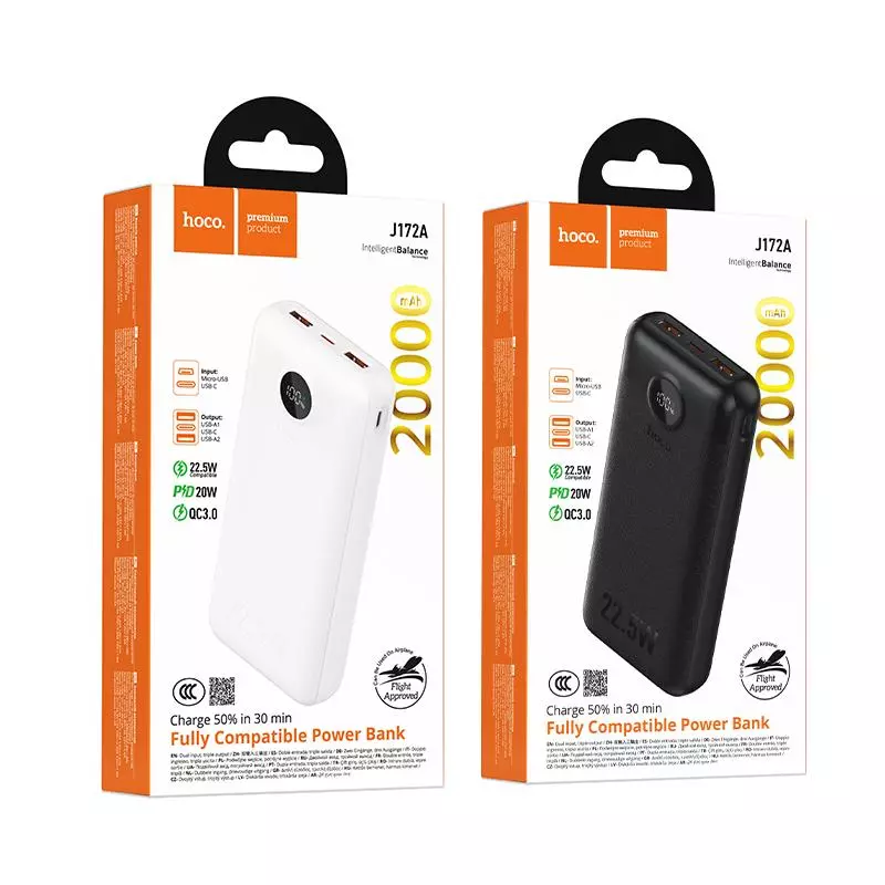 J172A Precision 22.5W+PD20W Fully Compatible Power Bank(20000mAh)(CCC) J172A Precision 22.5W+PD20W Fully Compatible Power Bank(20000mAh)(CCC)