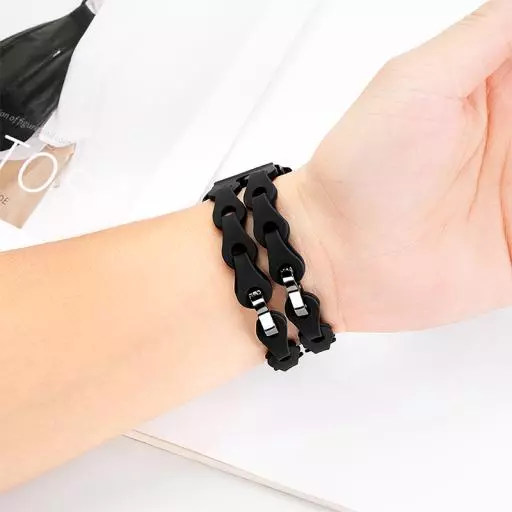 WH12 Flexible Series Fashion Hollow Silicone Strap(20mm)
