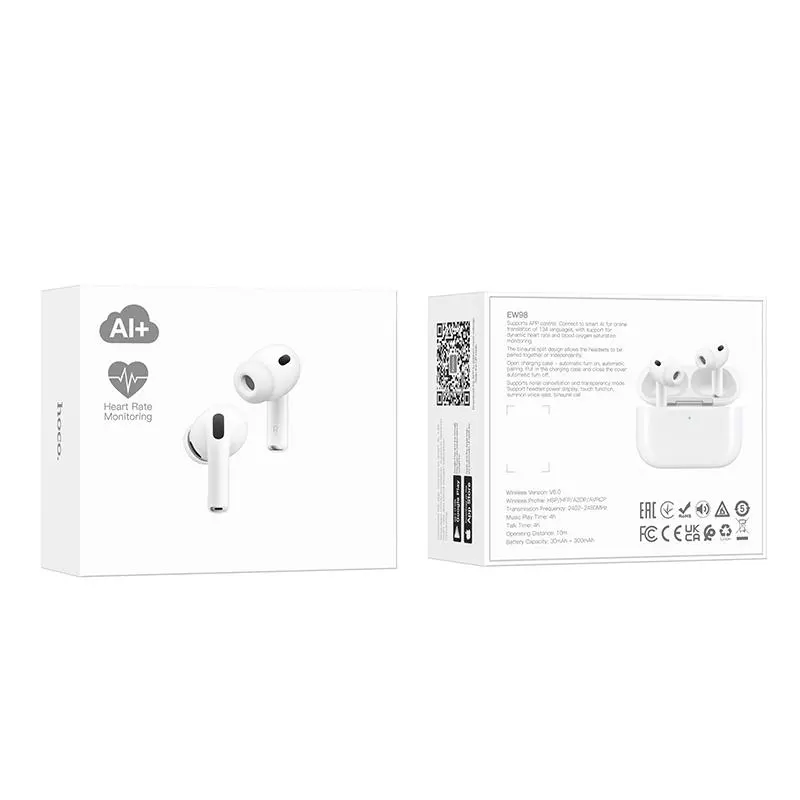 EW98 ANC Intelligent AI Translation+heart Rate Monitoring Headset(App)