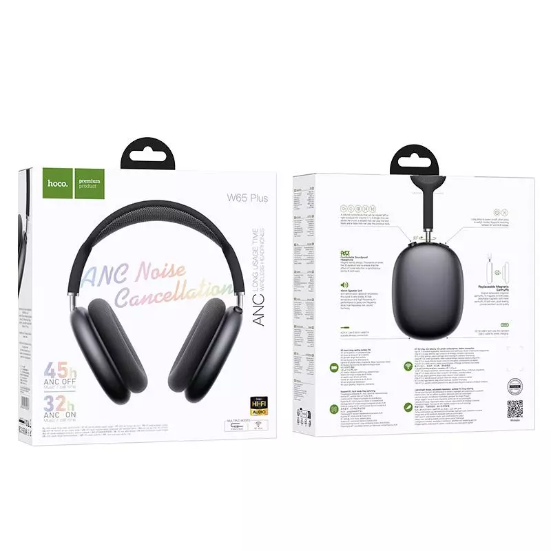 W65 Plus Happy ANC BT Headphones W65 Plus Happy ANC BT Headphones