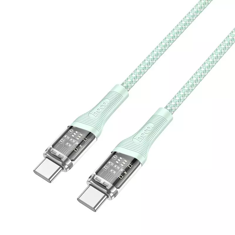 U111 Type-C To Type-C Transparent Discovery Edition 60W Charging Data Cable U111 Type-C To Type-C Transparent Discovery Edition 60W Charging Data Cable