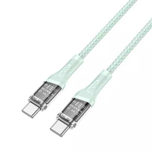 U111 Type-C To Type-C Transparent Discovery Edition 60W Charging Data Cable