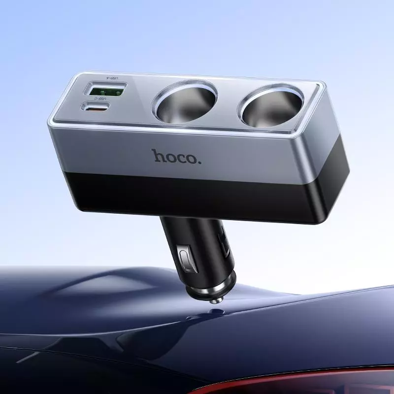 Z65B Smart Dual Cigarette Lighter(PD48W/1A1C) Car Charger