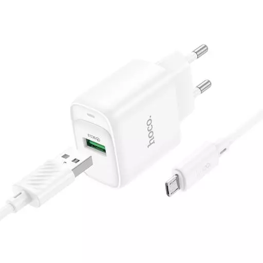 C140A Smart Single Port QC3.0 Charger Set(Micro)(EU)