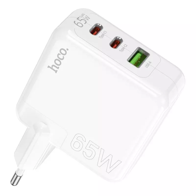 C115A Header PD65W  GaN Three-port(2C1A) Charger(EU)