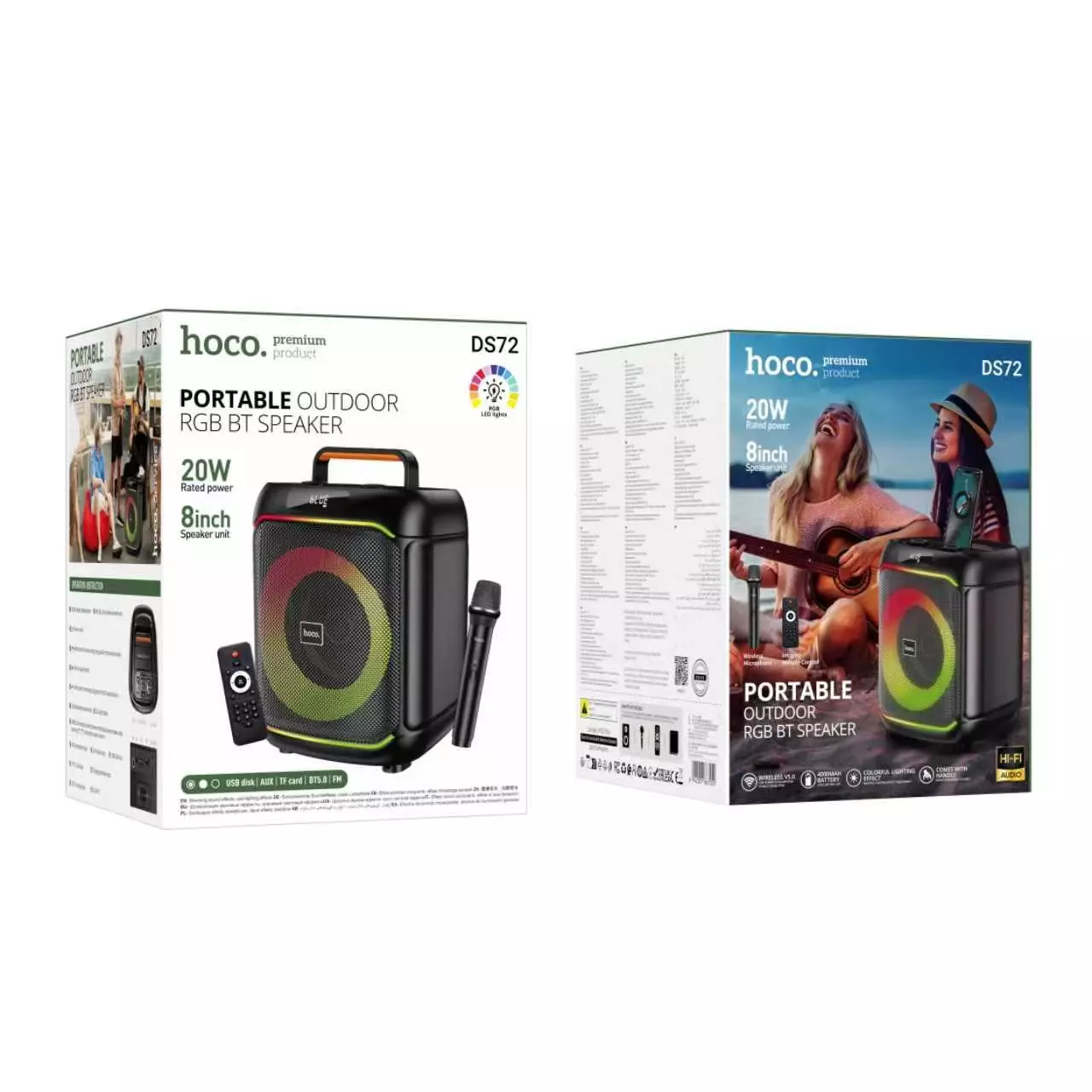 DS72 Ship 20W Outdoor RGB BT Speaker With Microphone(EU)