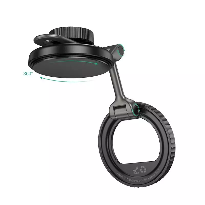 H77 View Folding Magnetic Ring Car Holder(center Console)