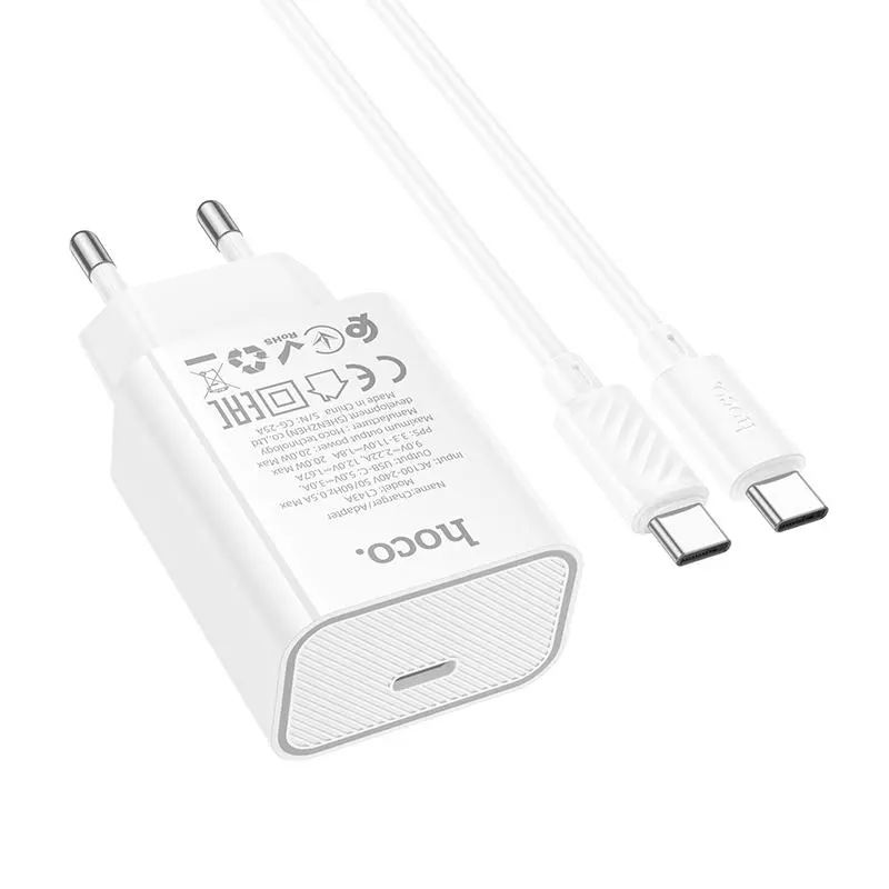 C143A Benefit Single Port PD20W Charger Set(C To C)(EU)