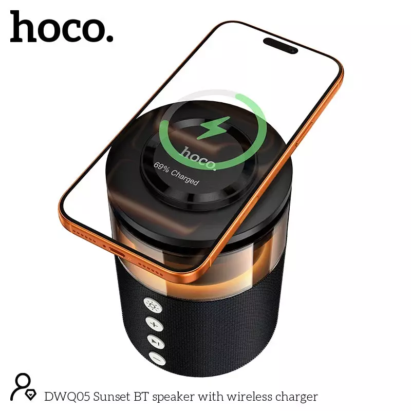 DWQ05 Sunset BT Speaker With Wireless Charger