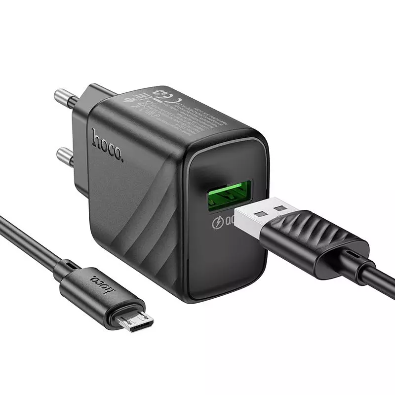 CS21A Rich Single Port QC3.0 Charger Set(Micro)(EU)