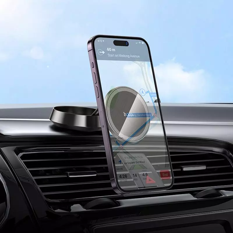 H83 Metal Ring Magnetic Car Holder(center Console)