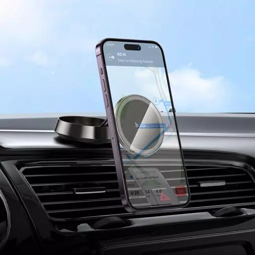 H83 Metal Ring Magnetic Car Holder(center Console)