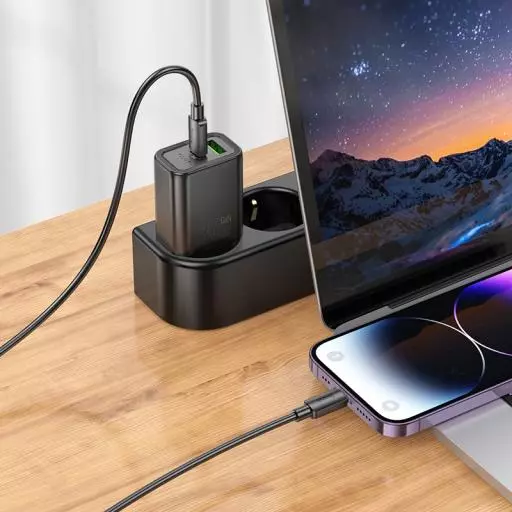 N63 Gentle PD30W+QC3.0 charger set(C to iP)(EU)