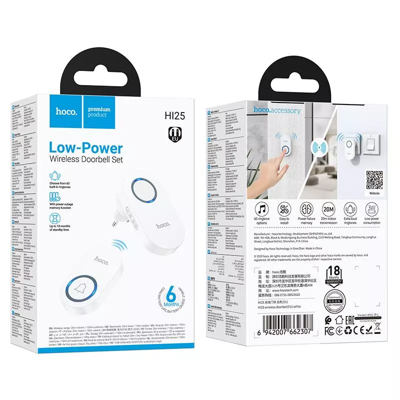 HI25 Wireless Doorbell EU
