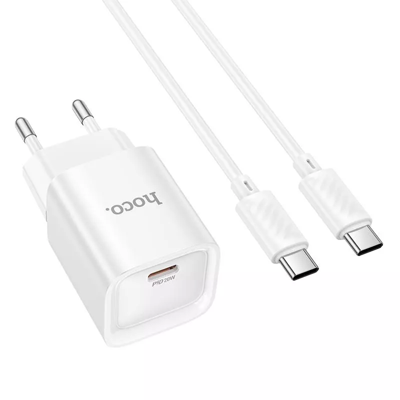 C146A Charm Single Port PD20W Charger Set(C To C)(EU)