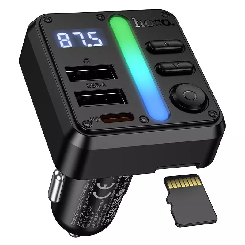 E89 Libre 45W(1A1C) Car BT FM Transmitter