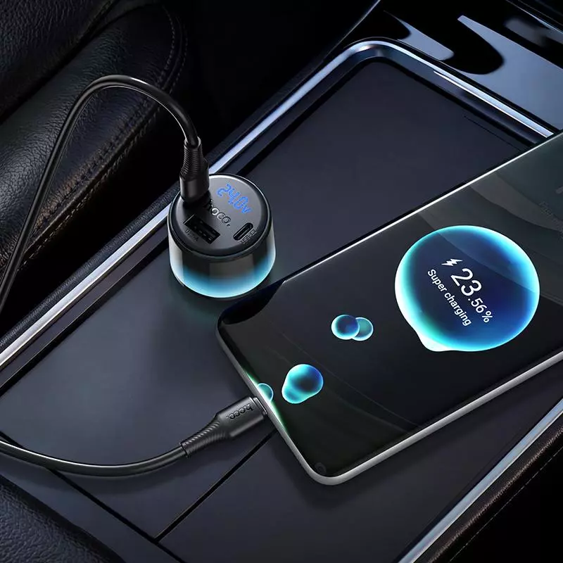 Z69B Vivido PD57W(2C1A) Car Charger With Digital Display Set(C To C) Z69B Vivido PD57W(2C1A) Car Charger With Digital Display Set(C To C)