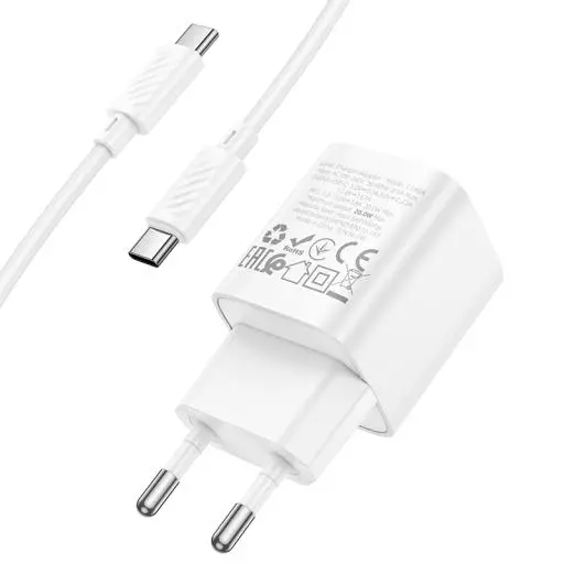 C146A Charm Single Port PD20W Charger Set(C To C)(EU)