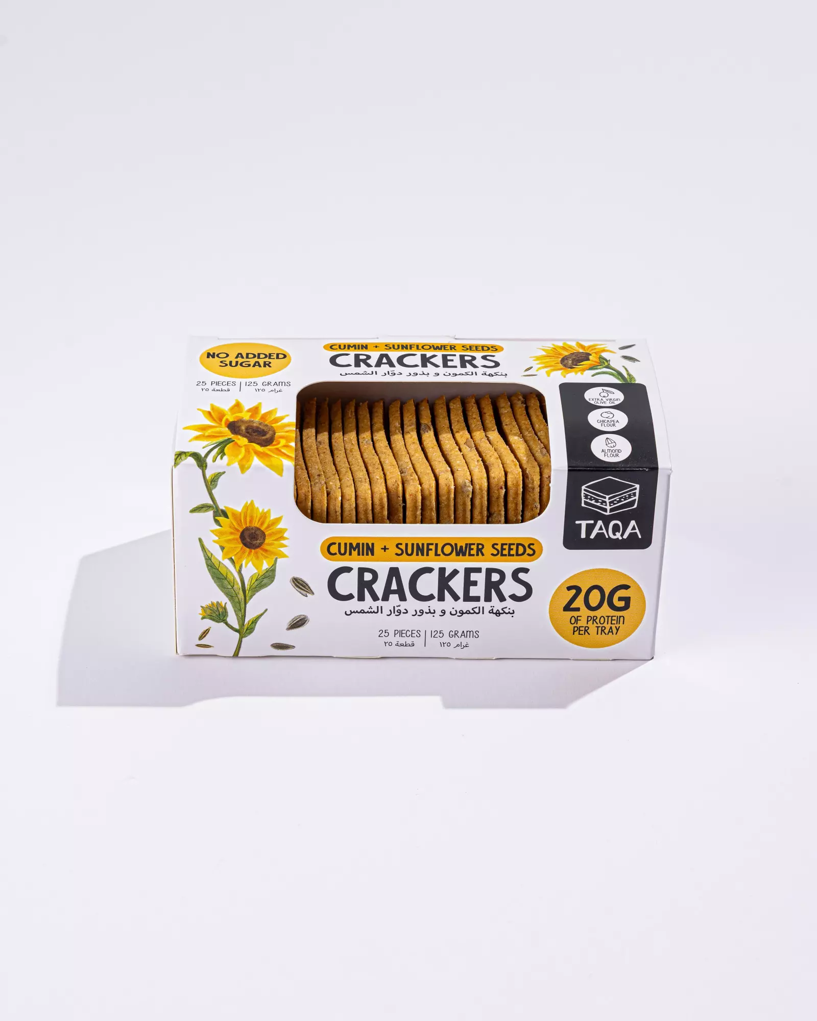 TAQA VEGAN CRACKERS CUMIN & SUNFLOWER 125G