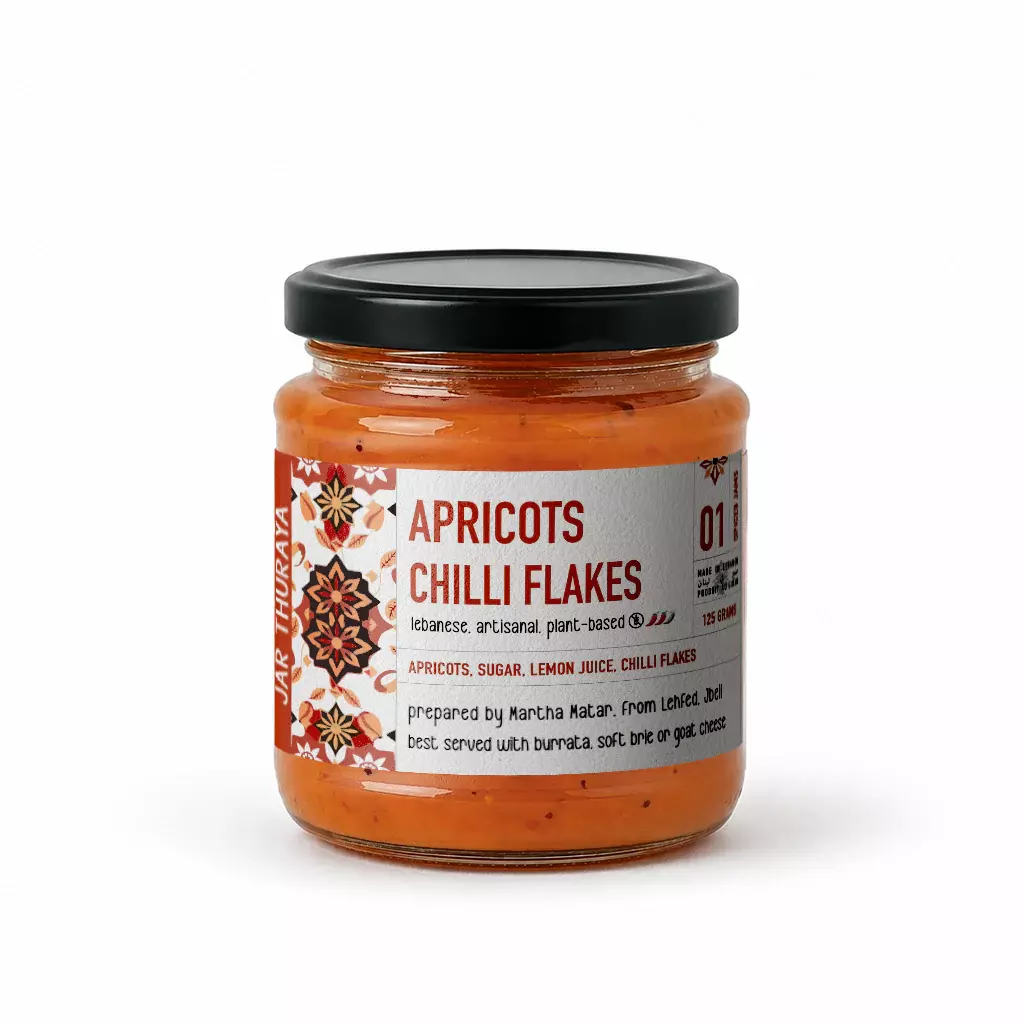 JAR THURAYA APRICOTS CHILLI FLAKES JAM 125gr