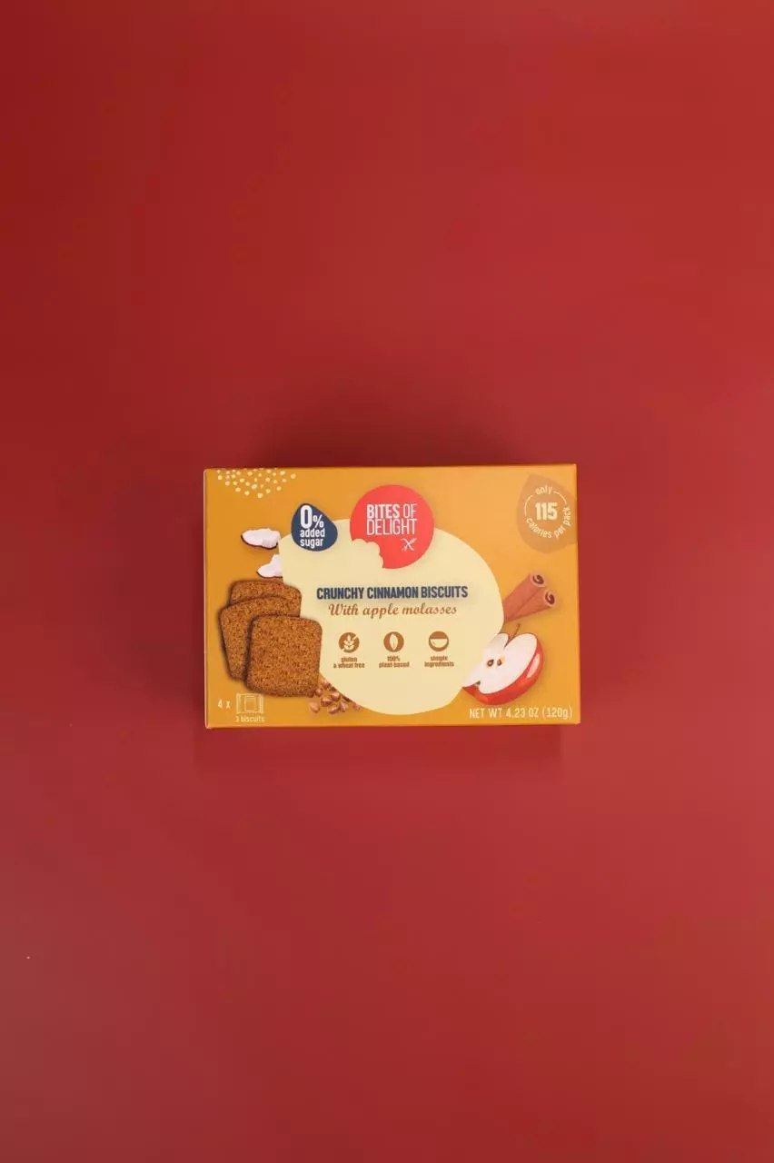 BITES OF DELIGHT GLUTEN FREE CINNAMON BSICUITS 120G