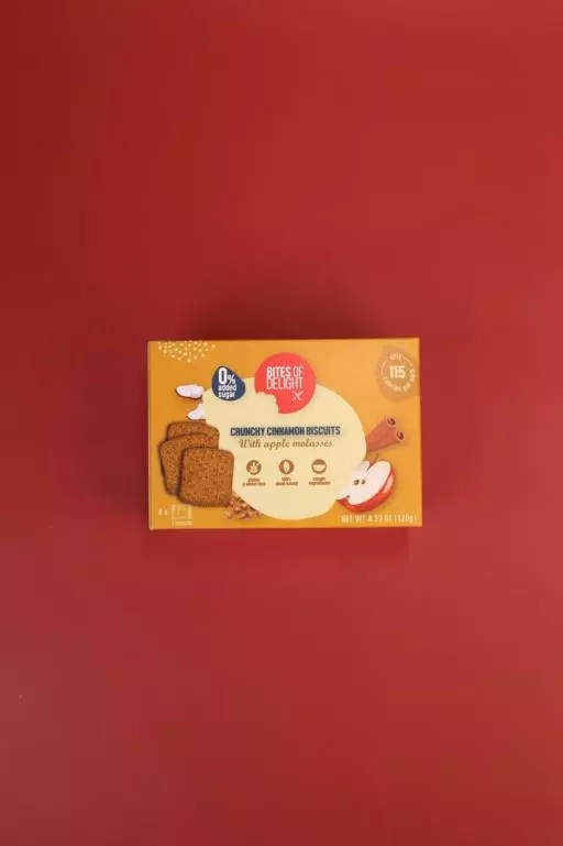 BITES OF DELIGHT GLUTEN FREE CINNAMON BSICUITS 120G