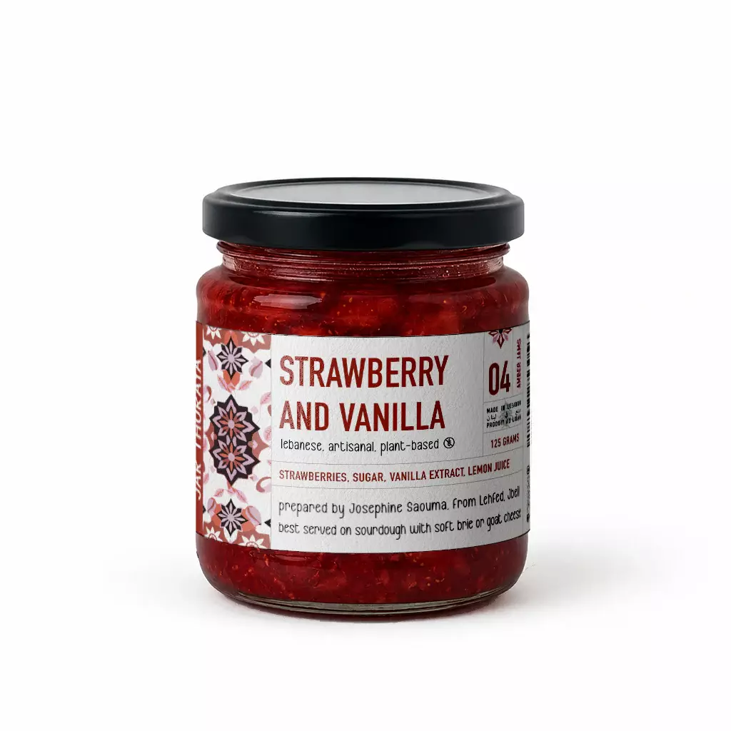 JAR THURAYA STRAWBERRY VANILLA JAM 125G