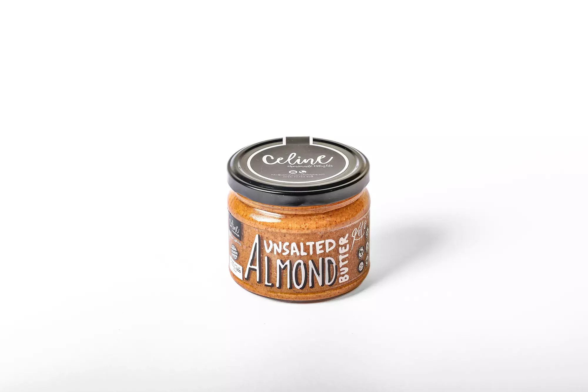 CELINE ALMOND BUTTER UNSALTED 300G
