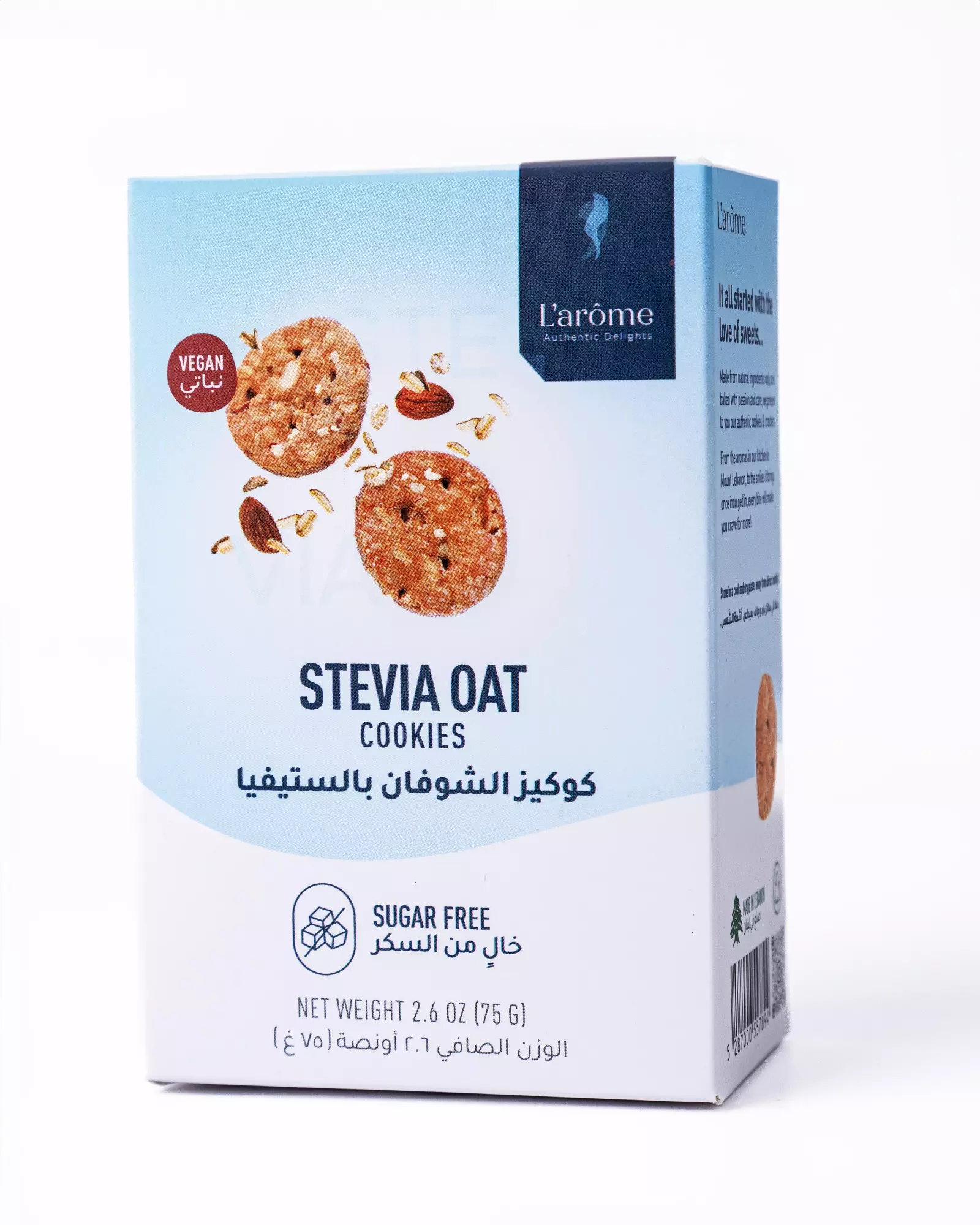 L'ARÔME STEVIA OAT COOKIES 150G